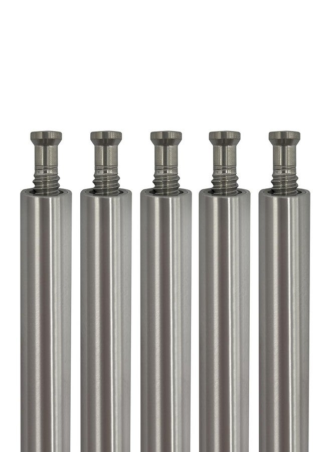 Poolzilla 5 Pack 10” Aluminum Tube with Stainless Steel Anchor for Pool Safety Cover Installation, Anchor Installation for Loose Ground or with Pavers, Extra Long - Image 1