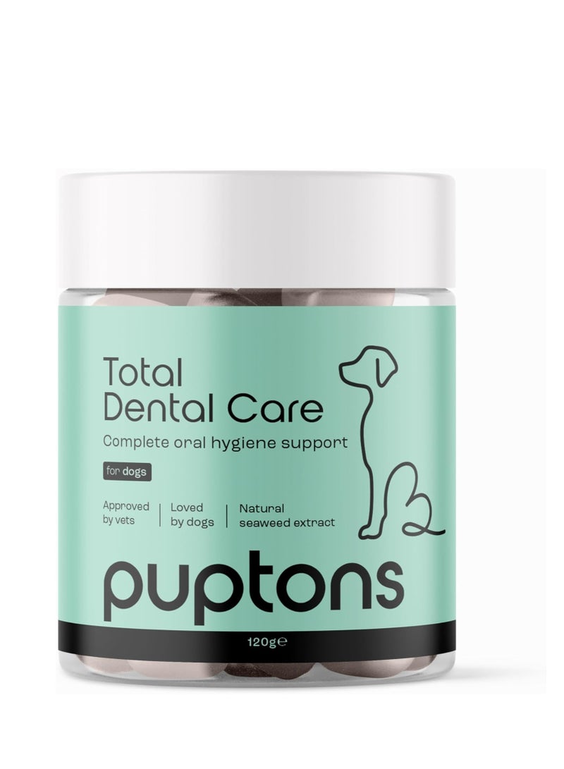 Puptons Total Dental Care Plaque and Tartar Remover Powder for Dogs  Bad Breath Treatment Helps Remove Plaque Off Teeth 60 Grams - Image 1