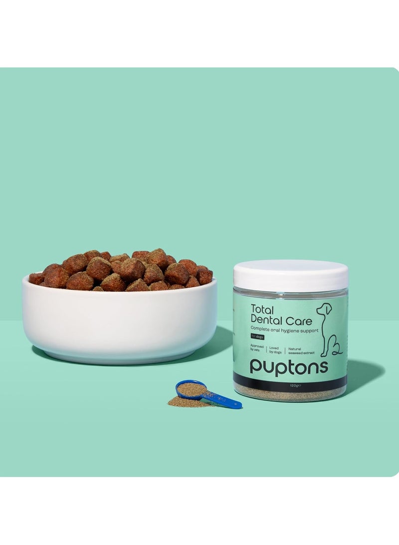 Puptons Total Dental Care Plaque and Tartar Remover Powder for Dogs  Bad Breath Treatment Helps Remove Plaque Off Teeth 60 Grams - Image 2