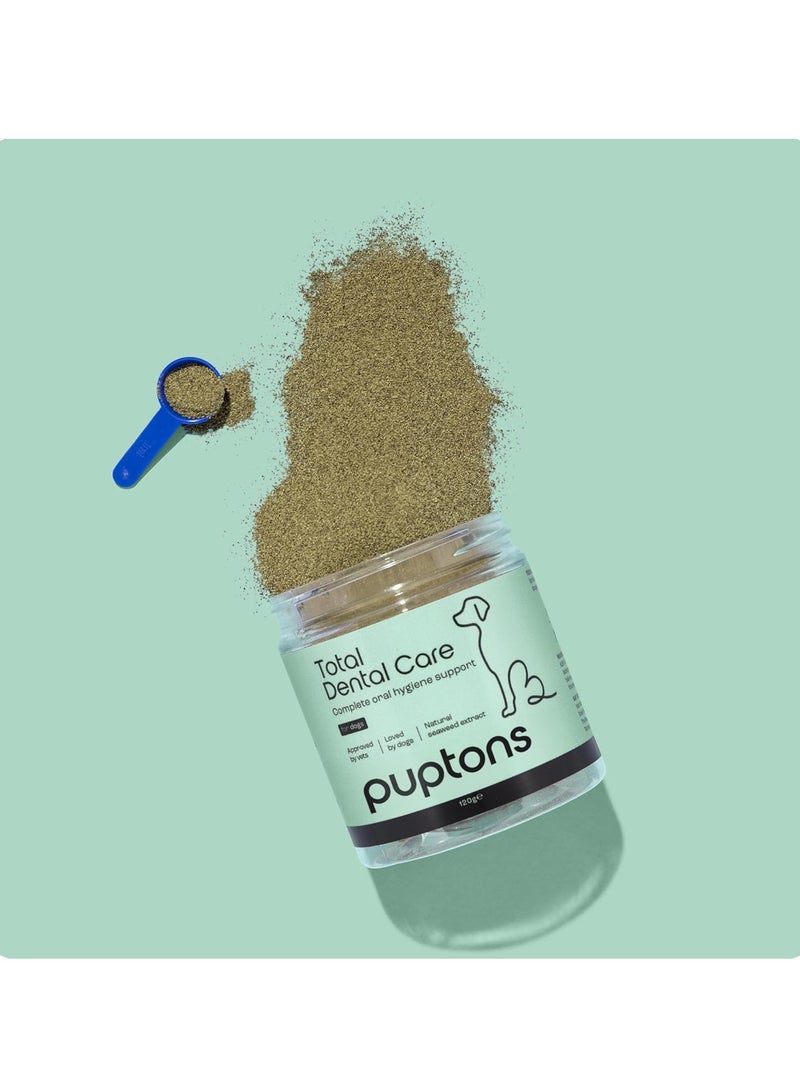 Puptons Total Dental Care Plaque and Tartar Remover Powder for Dogs  Bad Breath Treatment Helps Remove Plaque Off Teeth 60 Grams - Image 4