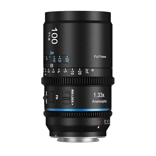 SIRUI Astra 100mm 133X Auto Focus Full Frame Anamorphic Cine Lens for E Mount Cameras FX Series A7R Series A9 Series Blue Flare - Image 1