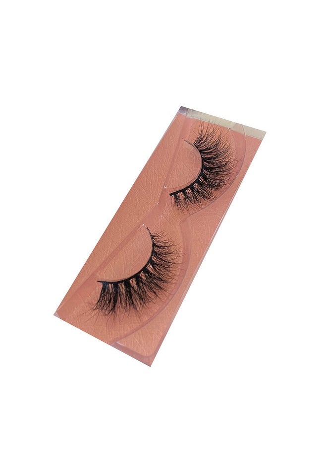 Alluring - 3D Mink Lashes Reusable Strip, 100% Siberian Mink Fur False Eyelashes, Hand-Made Cruelty Free Cat-Eye Ke20 - Image 1