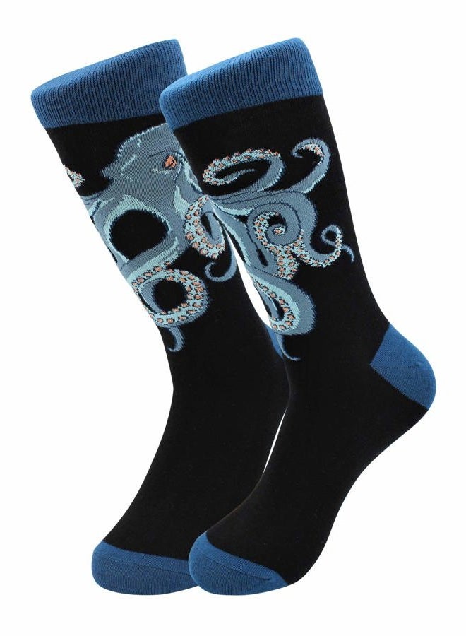 Real Sic Casual Designer Socks for Men and Women - Animal Pet Series - Breathable and Lightwear Cotton (Octopus) - Image 5