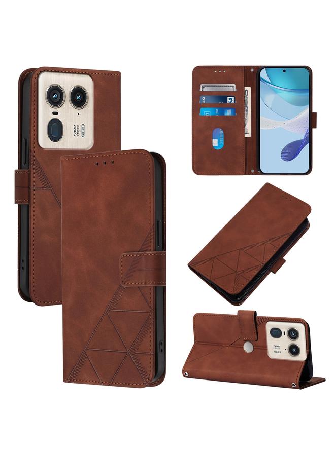 S-TOP Case For Motorola Edge 50 Ultra Crossbody 3D Embossed Flip Leather Phone Case - Image 1