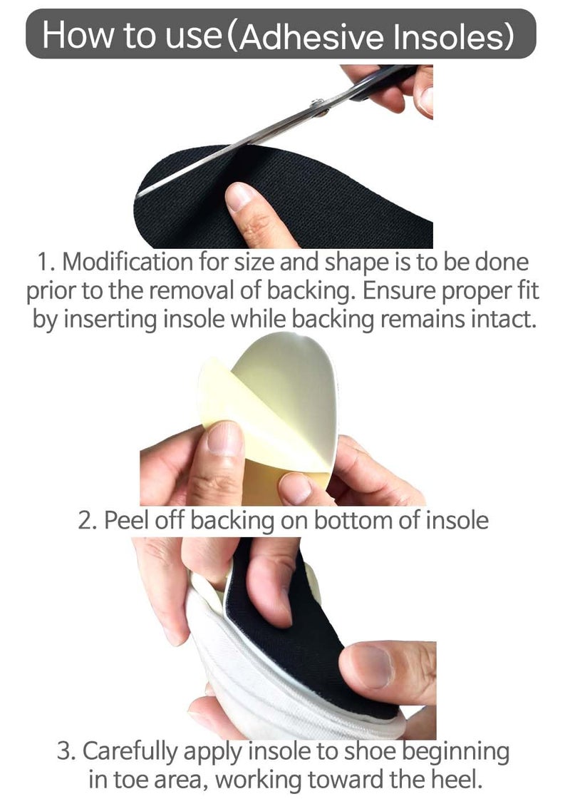BalanSole 2 Pairs of Adhesive Insoles That Absorb Sweat and Always Stay in Place for Sockless Shoes Mules Garden Shoes Nurse Clogs(X-Small) - Image 4