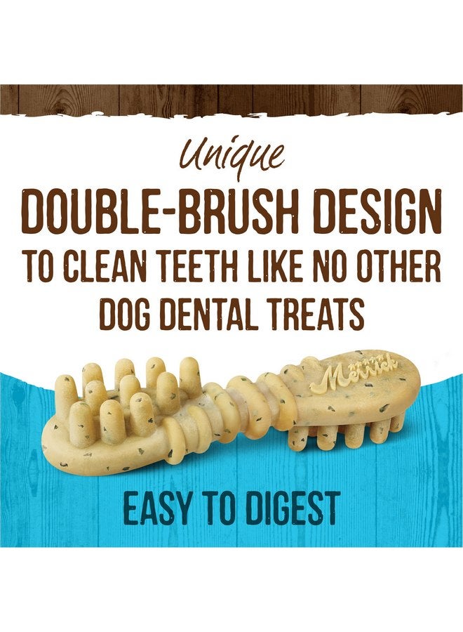 Merrick Fresh Kisses Natural Dental Chews, Toothbrush Treat Shape Infused with Real Mint, Small Dogs 15-25 Lbs - 48 ct. Box - Image 3