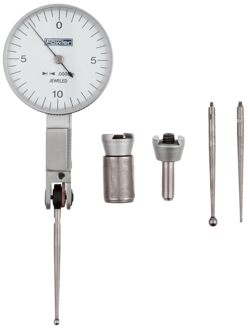 Fowler 52-562-781-0, Horizontal Test Indicator with 0-0.020" Measuring Range (White) - Image 1