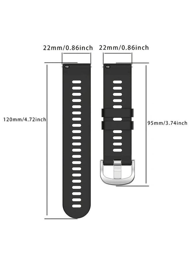 White Silicone Case with Quick Release Strap for Garmin Forerunner 255 265 Durable Tang Buckle Clasp - Image 3