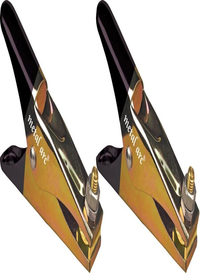 مشبك لحام تمساح شديد التحمل من METAL ARC يحمل علامة ISI مع عزل مطاطي من سلسلة ECM01 – ECMZ601Di – 600 أمبير (عبوة من 2) - Image 1