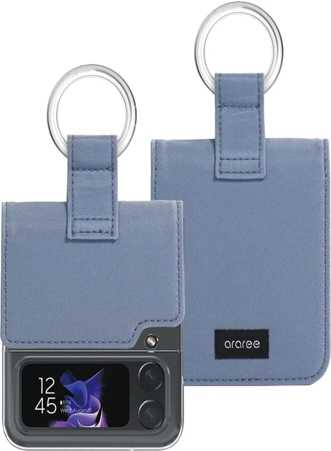 Araree AR10-01525D Ring Diary Cover For Galaxy Z Flip4 Sky Blue|1 year manufacturer warranty