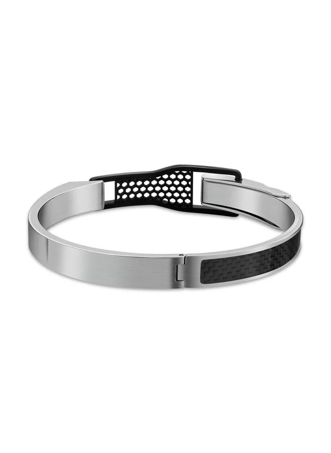 مكلارين Agility Grey and Black Metal Bracelet for Men