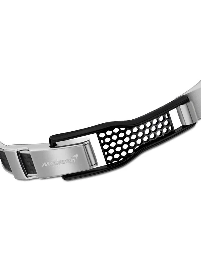 McLaren Agility Grey and Black Metal Bracelet for Men