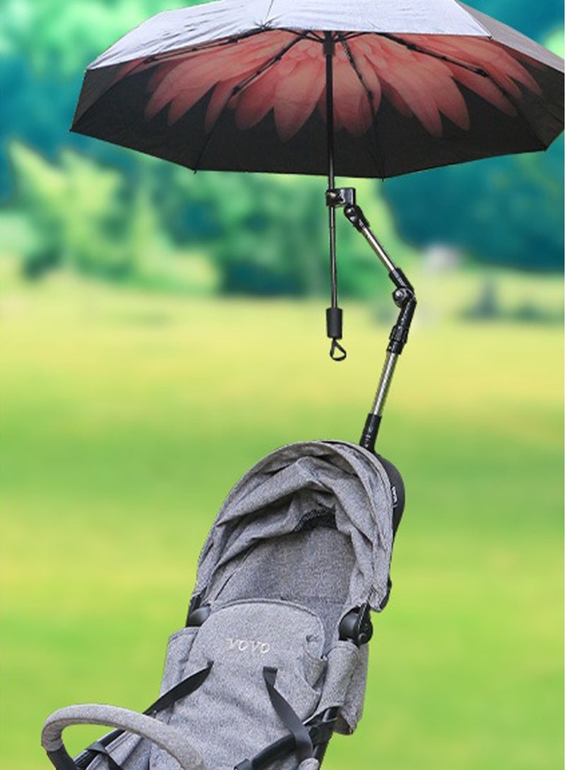 Hands-Free Adjustable Umbrella Holder - Fits Bicycles, Scooters, Strollers, Seats  - Image 4