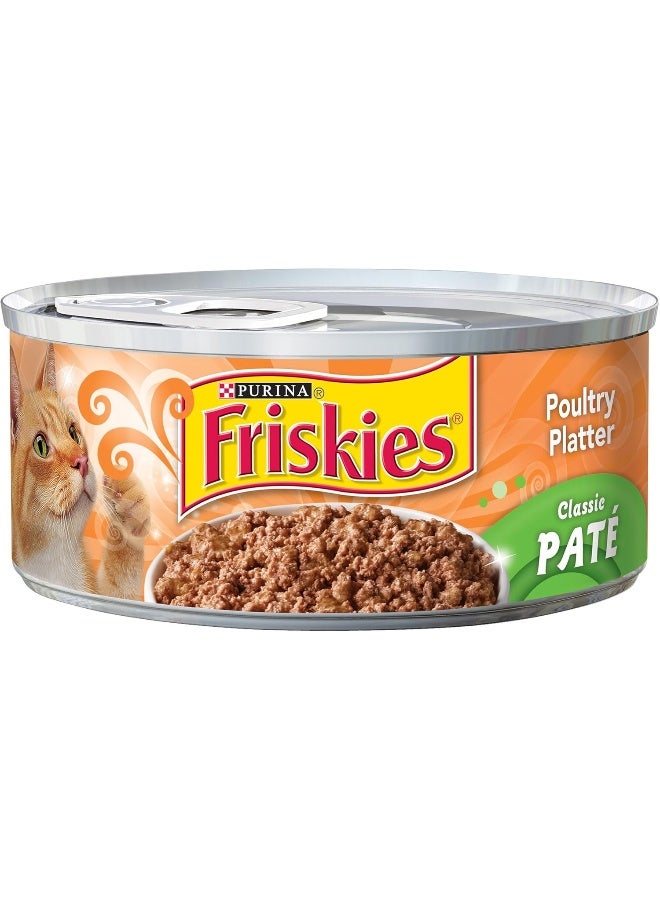 PURINA Friskies Purina Cat Food Pate Poultry Platter 5.5oz Pack of 24 - Image 1