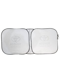 TOYOTA Car Windshield Sun Shade UV Rays and Heat Protector Sun Visor Foldable Keep Your Vehicle Cool Blocks UV Rays Easy Installation Universal Fit  - Image 3