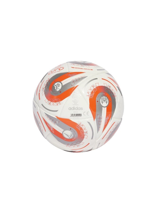 Adidas كرة قدم/كرة سلة بيضاء صغيرة W Euro25 للجنسين - Image 2