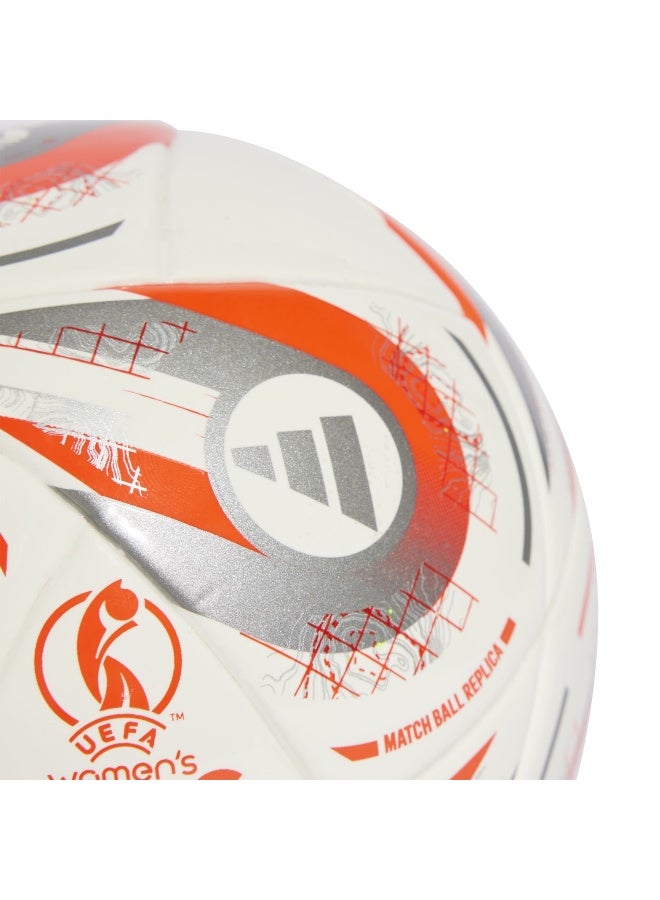 Adidas كرة قدم/كرة سلة بيضاء صغيرة W Euro25 للجنسين - Image 3