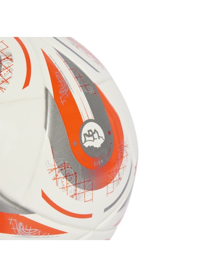 Adidas كرة قدم/كرة سلة بيضاء صغيرة W Euro25 للجنسين - Image 4