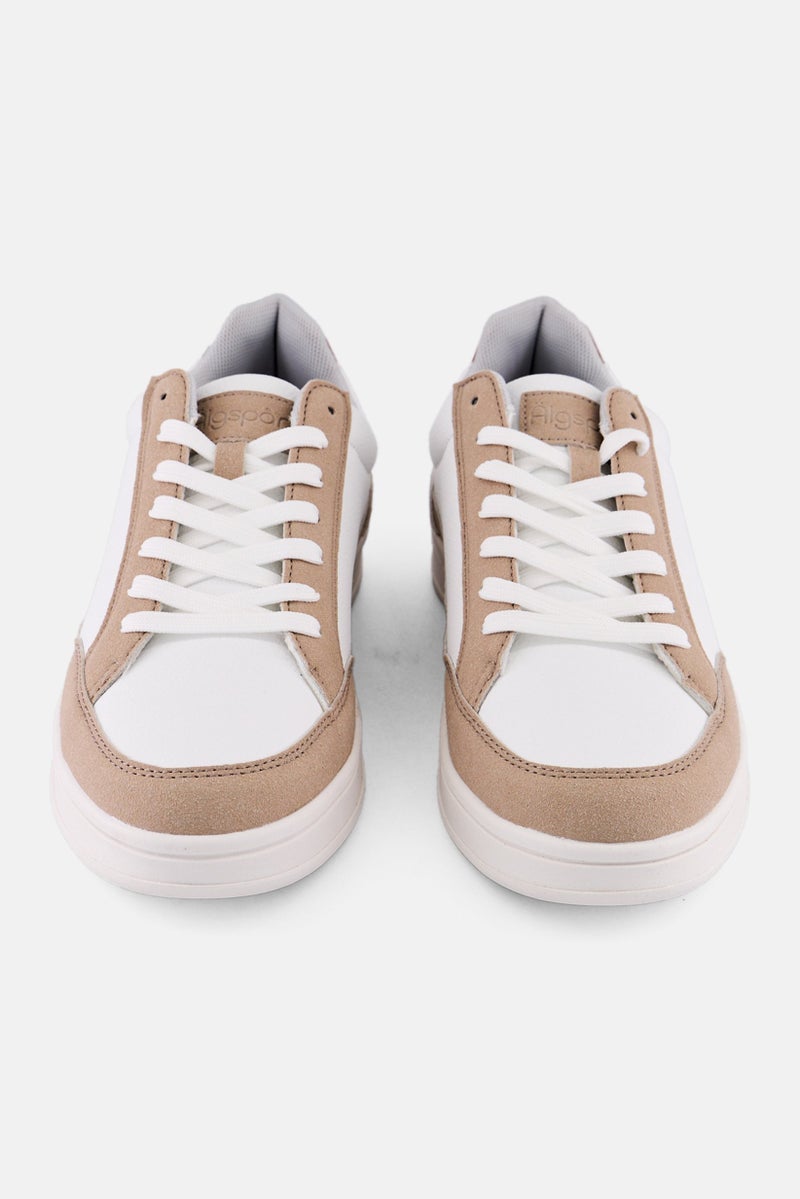 Algspar Men Brand Logo Lace Up Shoes, Multicolor - Image 2