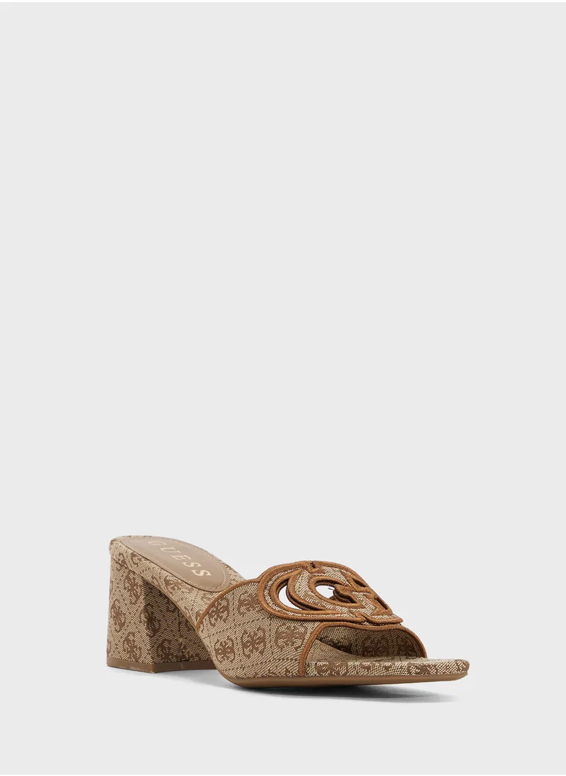 GUESS Ankle Strap High Heel Sandals