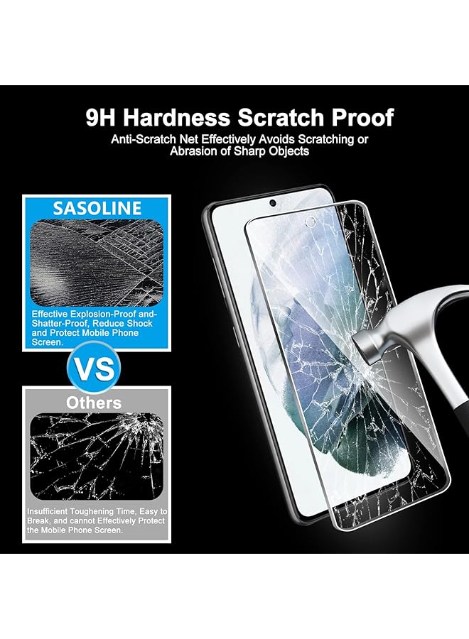 erorex 5 Pack Compatible With Samsung Galaxy S21 Fe 3 Pack Tempered Glass Screen Protector And 2 Pack Camera Lens Protector With Installation Frame Hd Clear Bubble Free Case Friendly S21 Fe - Image 3