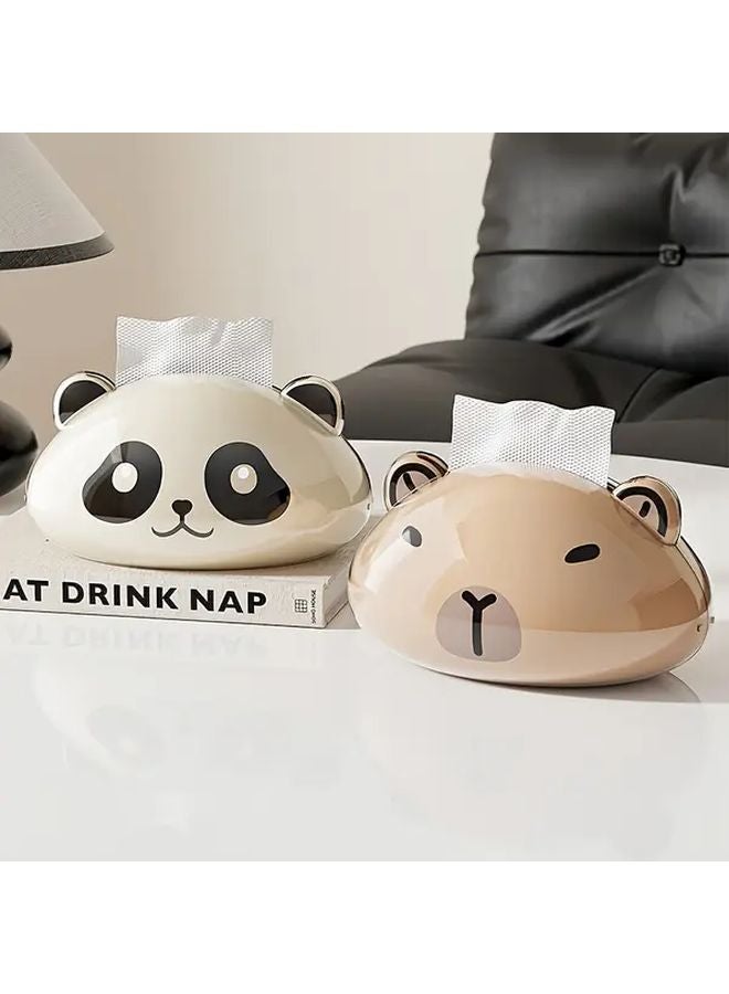 Rapibara Magnetic Tissue Box Holder With Transparent Case Large Capacity Organizer - Image 2