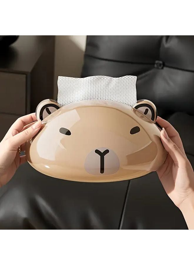 Rapibara Magnetic Tissue Box Holder With Transparent Case Large Capacity Organizer - Image 5