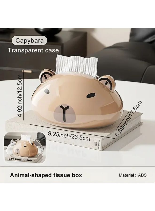 Rapibara Magnetic Tissue Box Holder With Transparent Case Large Capacity Organizer - Image 1