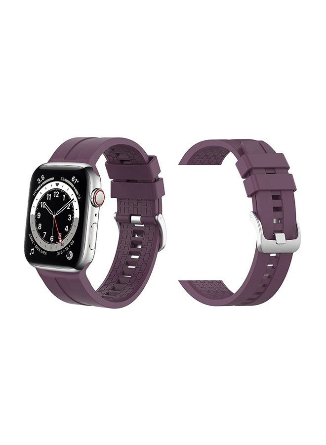 vesus Silicon Replacement Band For Apple Watch Series 6/SE/5/4/3/2/1 Purple