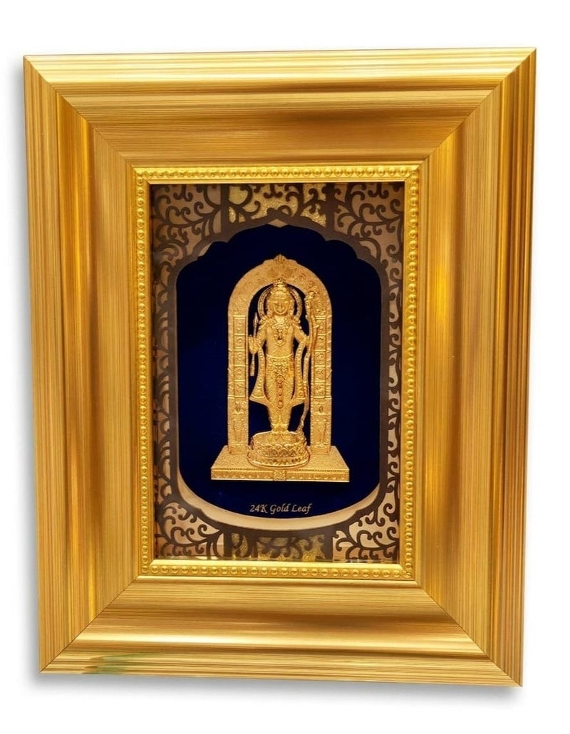 KHUSHBOO JEWELS 24KT PURE GOLD RAM LALA FRAME (25*20CM) - Image 1