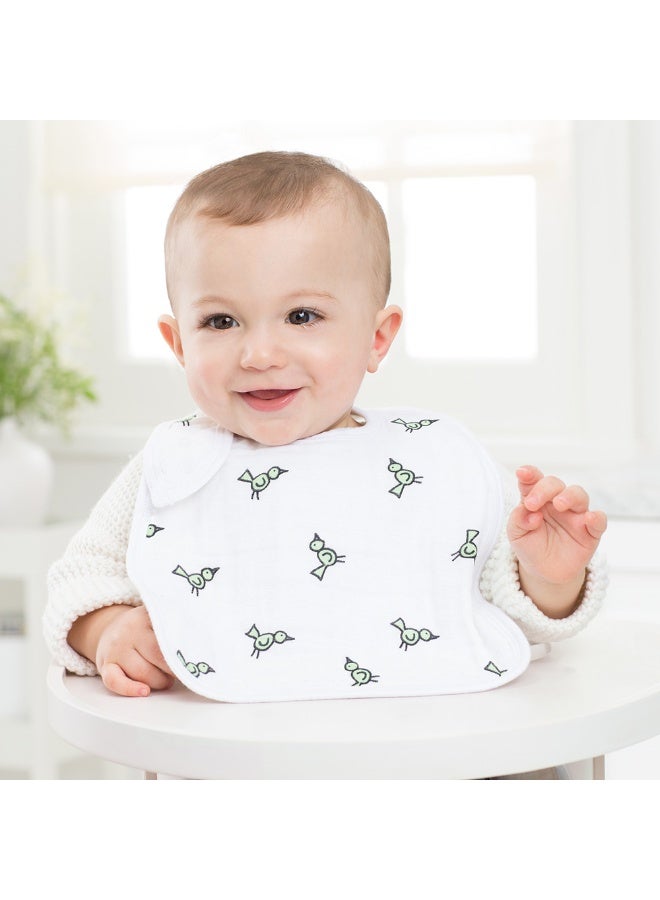 aden + anais 3pcSet  Cotton Muslin Snap Bibs  Jungle Jam - Image 3