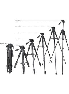 Techmaster كاميرا T11 يوتيوبر DSLR كانون نيكون سوني حامل ثلاثي 140 سم سعة 5 كجم  - Image 4