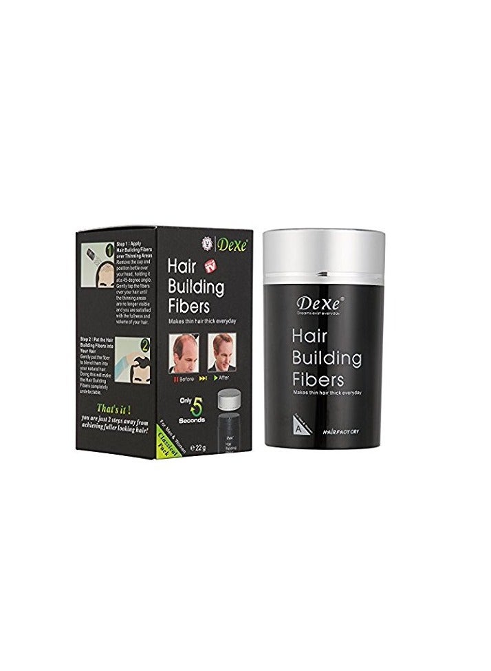 Dexe Classic Necessity Easy to Use Lose Hair Building Fibres 22g, Black - Image 2