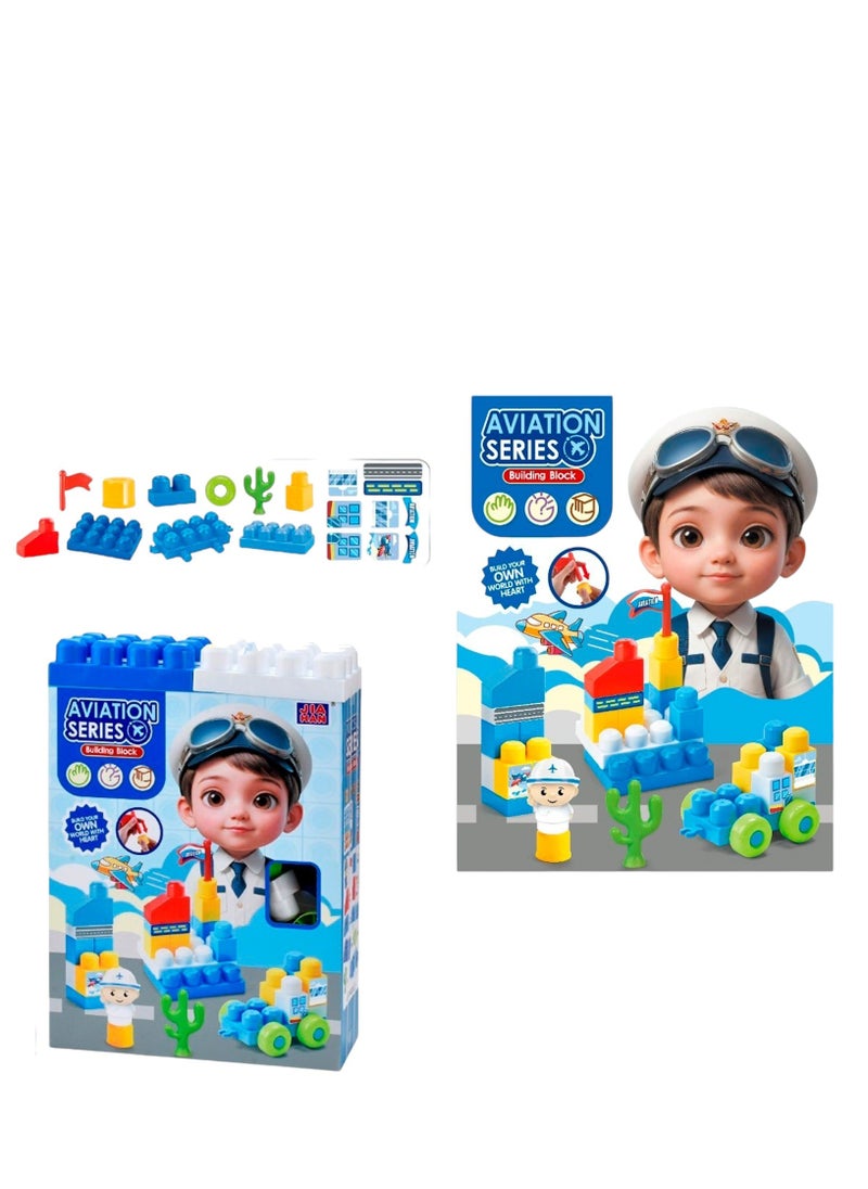 Rally Soft Building Blocks for Toddlers, 48pcs Stacking Blocks for Kids Sensory Toys, Educational Sets for Children  - Image 1