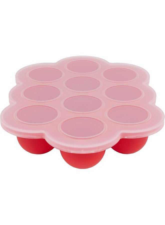 WeeSprout Silicone Baby Food Freezer Tray with Clip-on Lid - Image 1