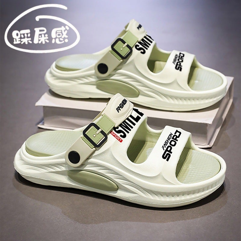 Slippers For Men, Summer Trendy Brand Outer Wear, Non-Slip Slippers, Youth Driving Sports Beach Sandals - Image 3