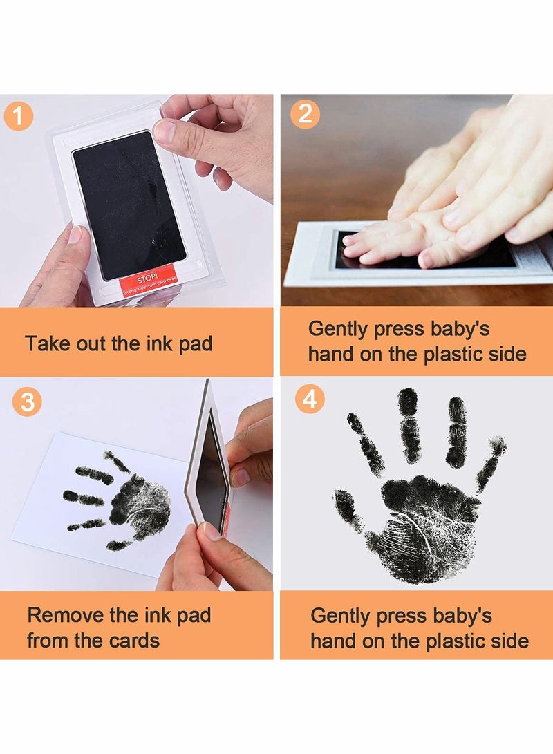Zikra Baby Handprint and Footprint Kit, Inkless Print Kit Safe Non-Toxic for baby Feet and Hands, Family Keepsake - Image 4