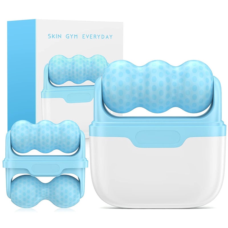 Deoxys Ice Roller for Face and Eyes Facial Skin Care Tools with 2 Roller and Carry Case to Reduce Puffiness and Relief Migraine Pain Women Gift - Image 1