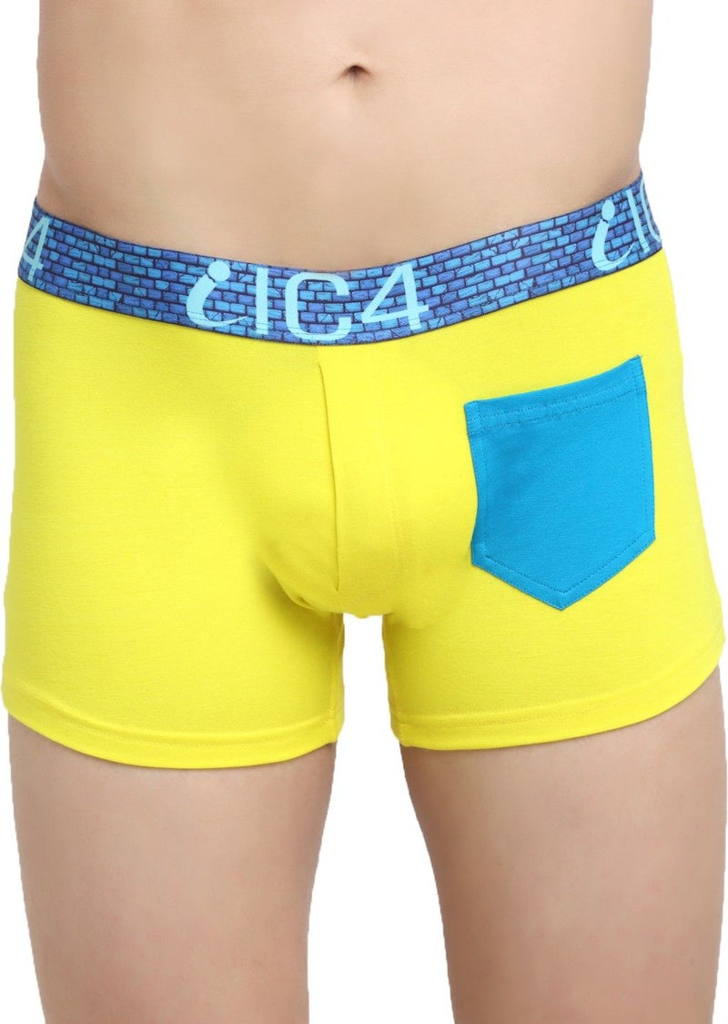 IC4 Store Yellow Pocket Trunks for Men - Image 2