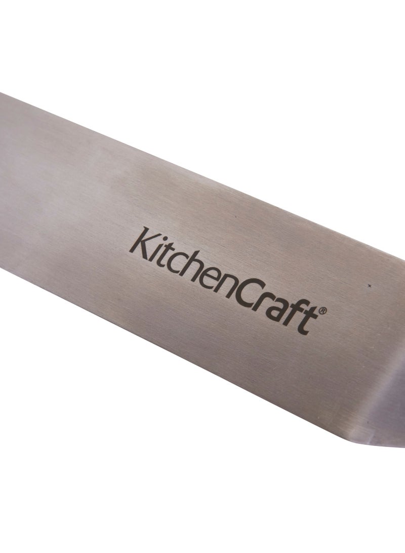 KitchenCraft Tempered Stainless Steel Large Cranked Palette Knife 38cm, Carded - Image 2