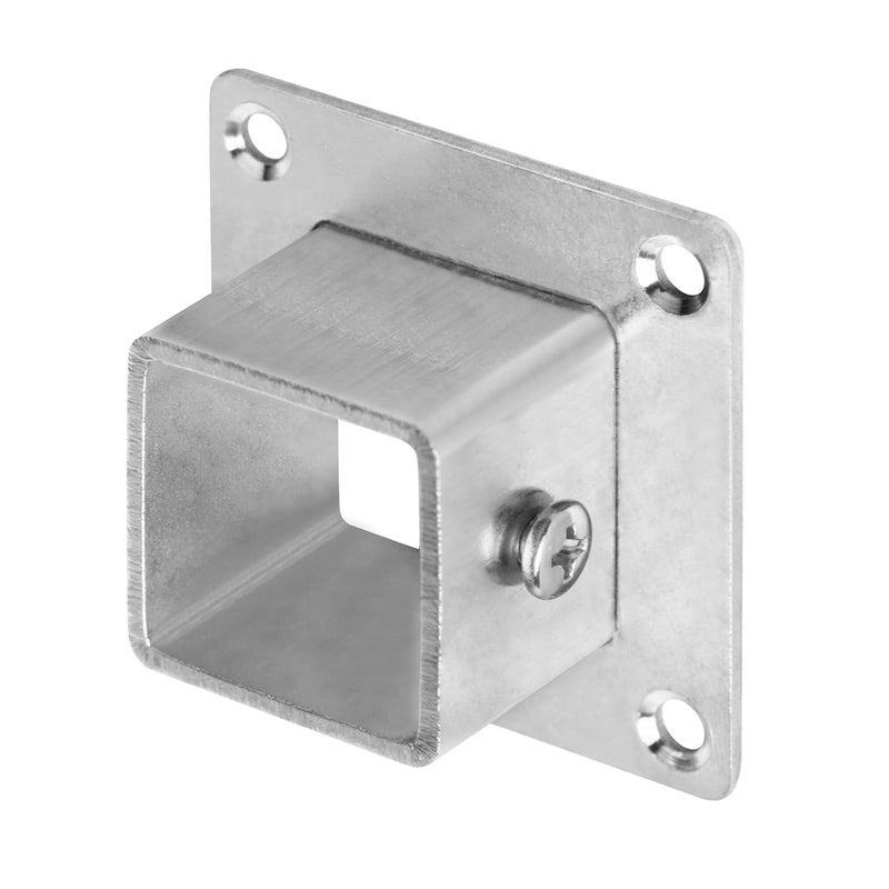 eoere 20 PCS 1" x 1" Square Newel Post Flange Base, Stainless Steel Wall Flange Bracket for Fence, Deck Railing - Image 3