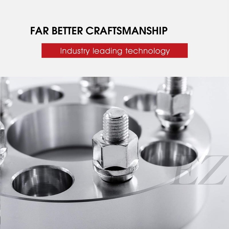 EZAccessory 2 Billet Wheel Adapters 5x5 to 5x4.5 (5x127 to 5x114.3) Thickness 1 Inch - Image 4
