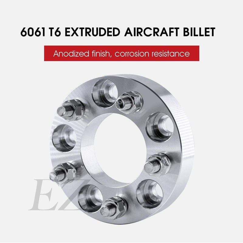 EZAccessory 2 Billet Wheel Adapters 5x5 to 5x4.5 (5x127 to 5x114.3) Thickness 1 Inch - Image 3