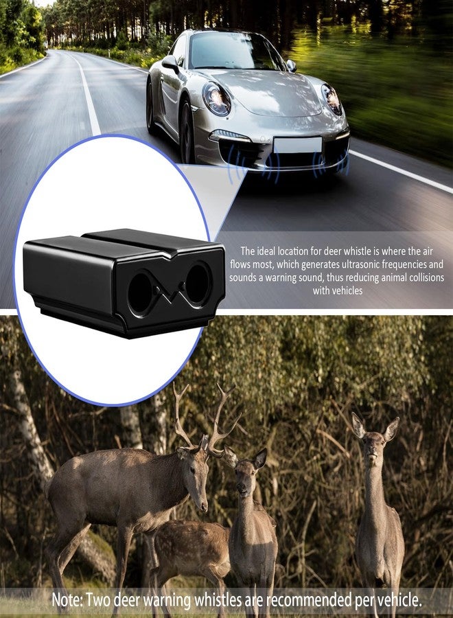 Cykemo Deer Whistle for Car - Upgraded Deer Whistles for Vehicles Deer Safety Warning Devices Deer Horn for Car Motorcycle Trunk SUV 4 Pack - Image 4