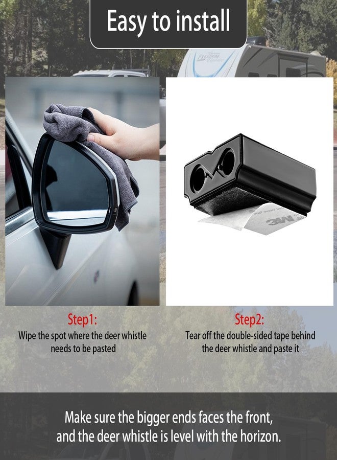 Cykemo Deer Whistle for Car - Upgraded Deer Whistles for Vehicles Deer Safety Warning Devices Deer Horn for Car Motorcycle Trunk SUV 4 Pack - Image 5