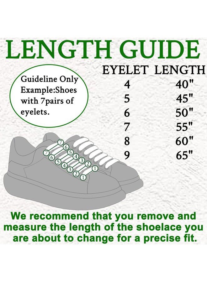 Endoto Shoelaces for Alexander McQueen Flat Shoe Laces Replacement Sneaker Shoes(Color:White,Size:50Inch) - Image 2