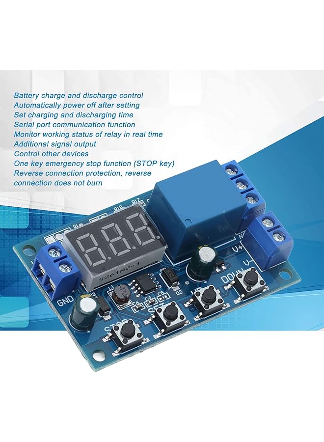 Generic Dc6-40V Battery Discharge Module, Automatically Power Off Set Charging Discharging Time Serial Port Communication Board  - Image 3