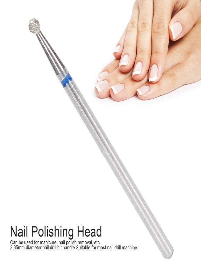 TMISHION 50pcs Nail Cutter Drill Bit for Manicure, Spherical Nail Drill Bits Nail File Bits for Gel Nails Cuticles Dead Skin Removal Nail Polishing Grinding Head Accessory Manicure Drill Set(2.3mm) - Image 2