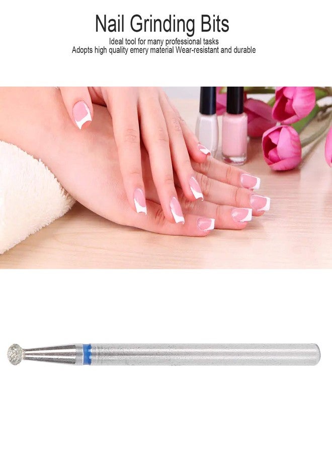 TMISHION 50pcs Nail Cutter Drill Bit for Manicure, Spherical Nail Drill Bits Nail File Bits for Gel Nails Cuticles Dead Skin Removal Nail Polishing Grinding Head Accessory Manicure Drill Set(2.3mm) - Image 3