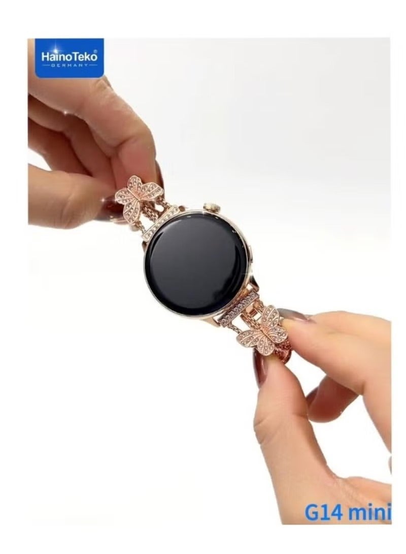 هينو تيكو ساعة هاينو تيكو جي 14 ميني الذكية مع سوار أنيق بتصميم جميل و3 أزواج من الأشرطة - Image 3